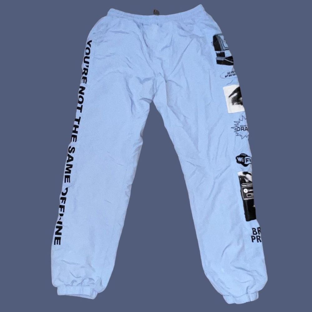 Broken Promises Nylon Jogger "You're Not The Same Offline" Pants Size Medium